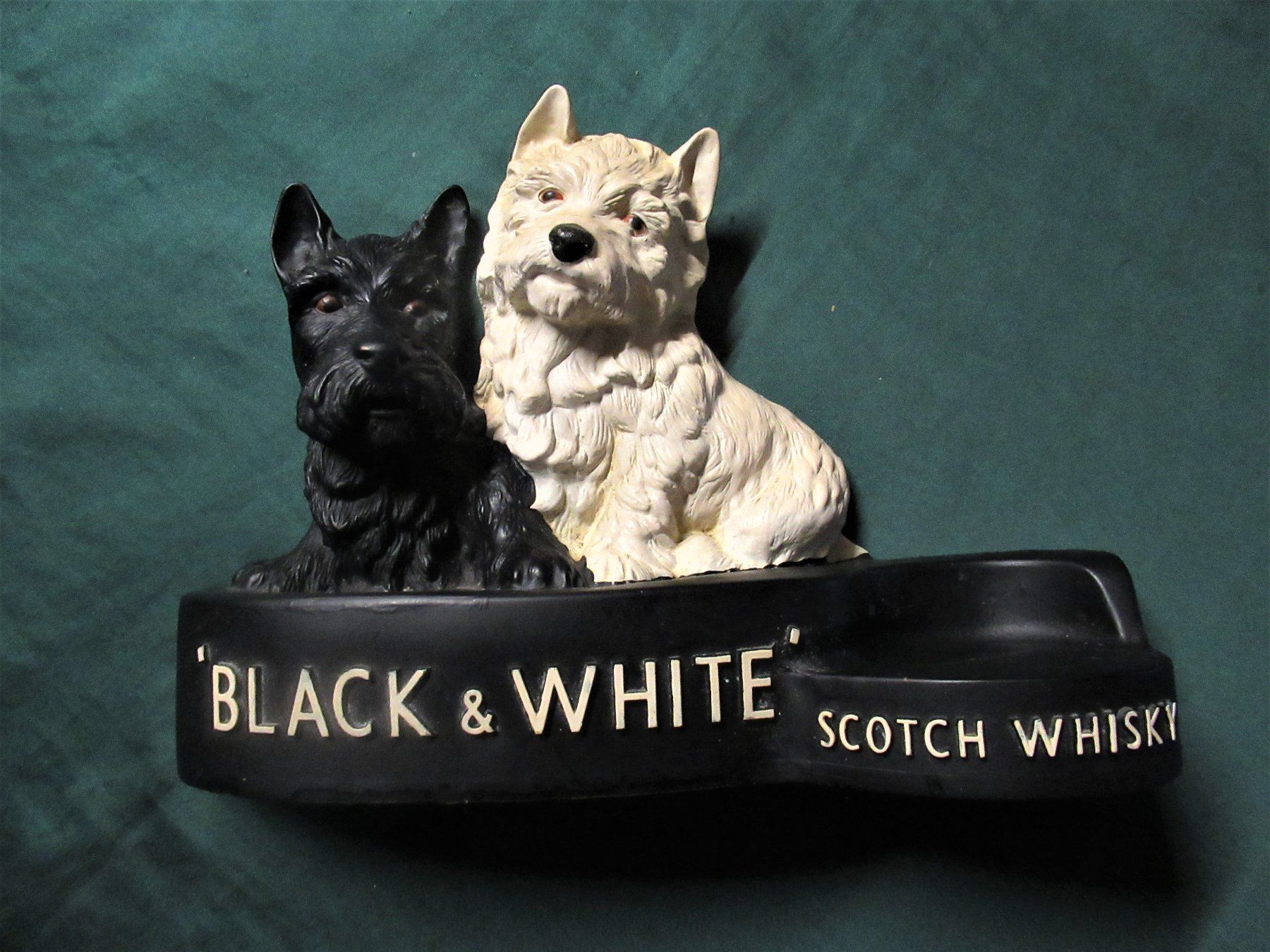 Statuette: Whisky  Black & White  Werbefigur  Hunde – Usato da hedingen venduto da kurattli01