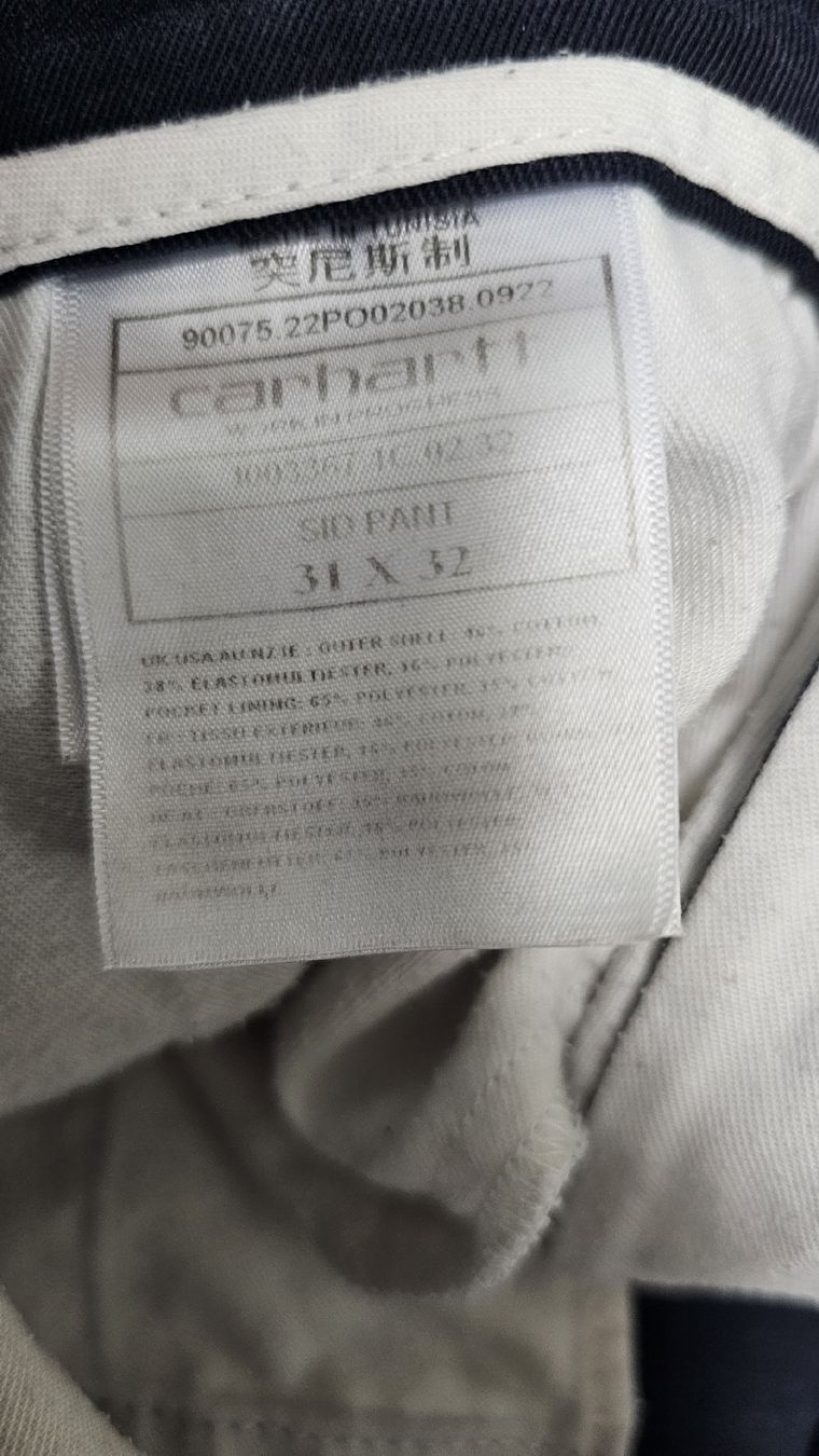 Carhartt Pantaloni: Dunkelblau/schwarze Carhartt-Hose – Usato da Küttigen venduto da rot_9scg 2