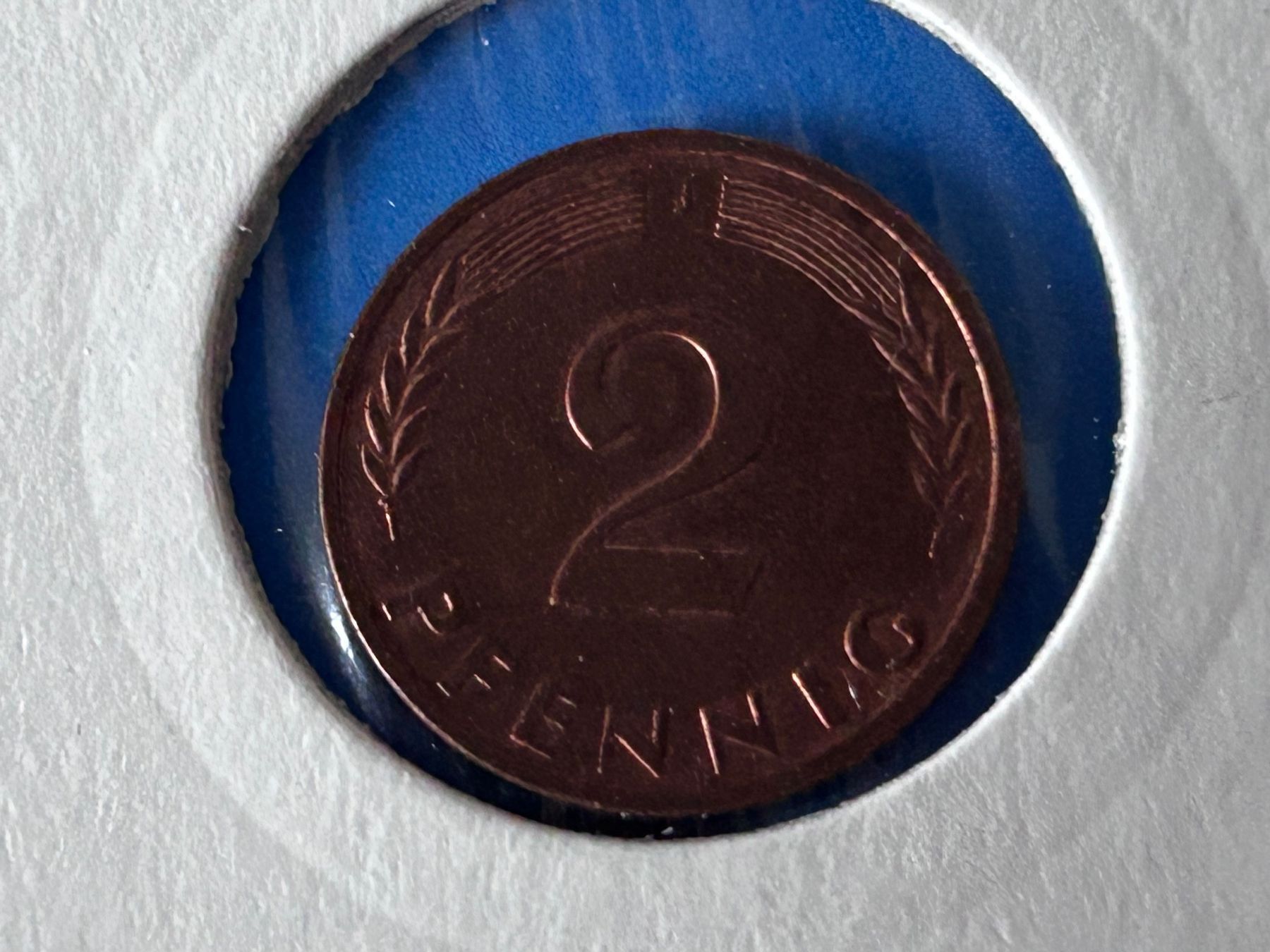 Tutti le monete: Germany - 2 Pfennigs 1968 J – Usato da Corcelles NE venduto da AJKader 6
