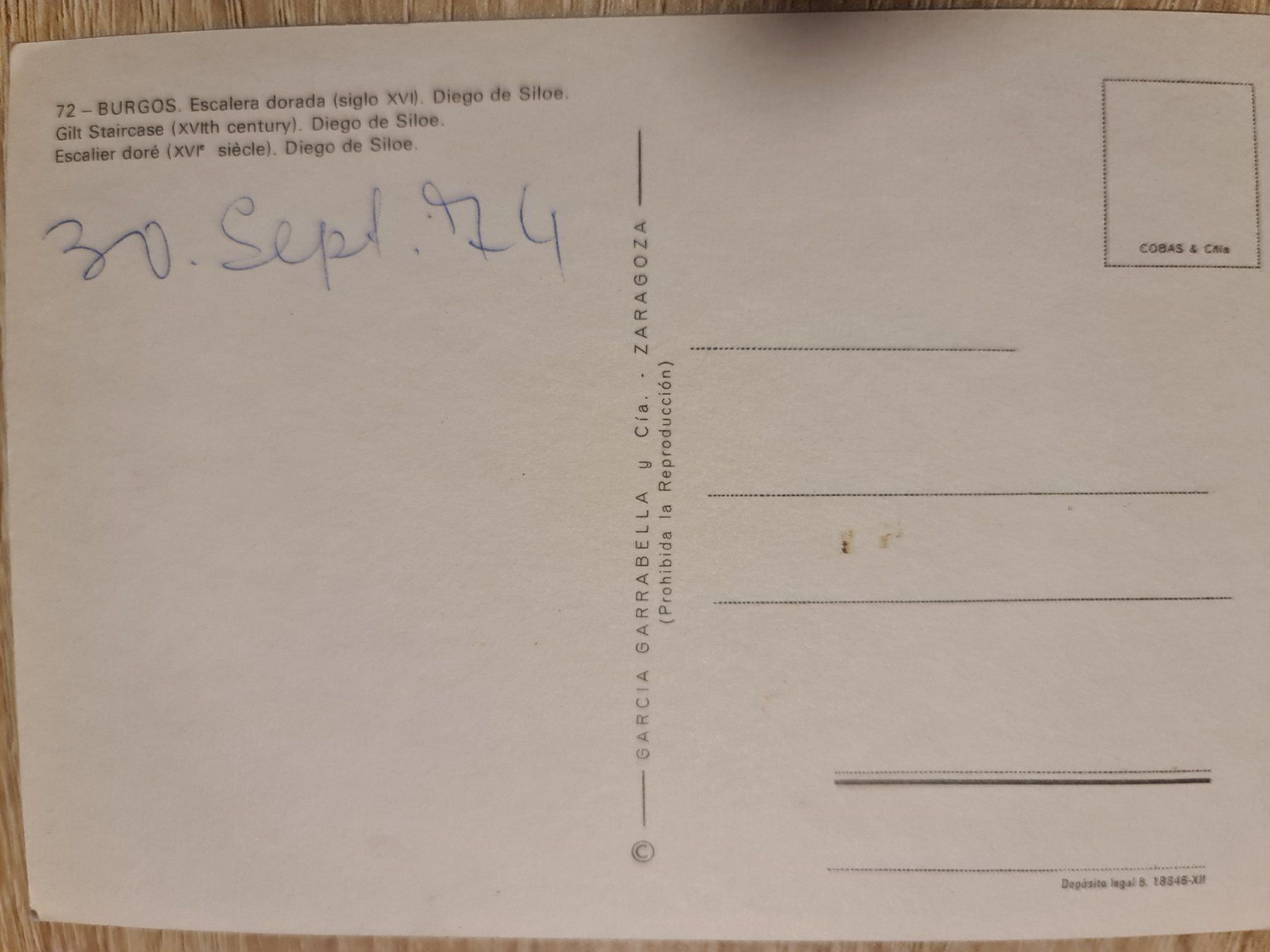 Cartoline postali: Ansichtskarte Burgos Spanien – Nuovo (secondo la descrizione) da Dintikon venduto da Vexi 1