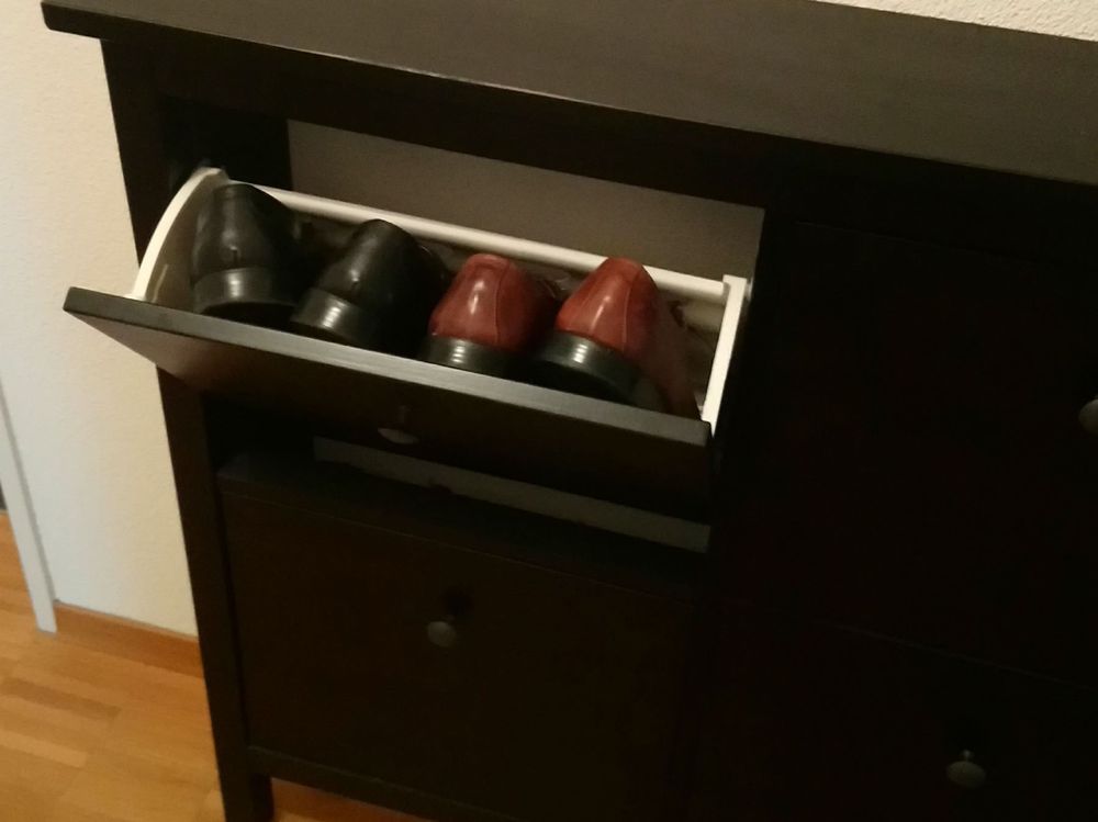 IKEA Hemnes Schuhschrank schwarzbraun Kaufen auf Ricardo
