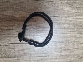 Schwarzes, geflochtenes Armband, verstellbar - Top Zustand!