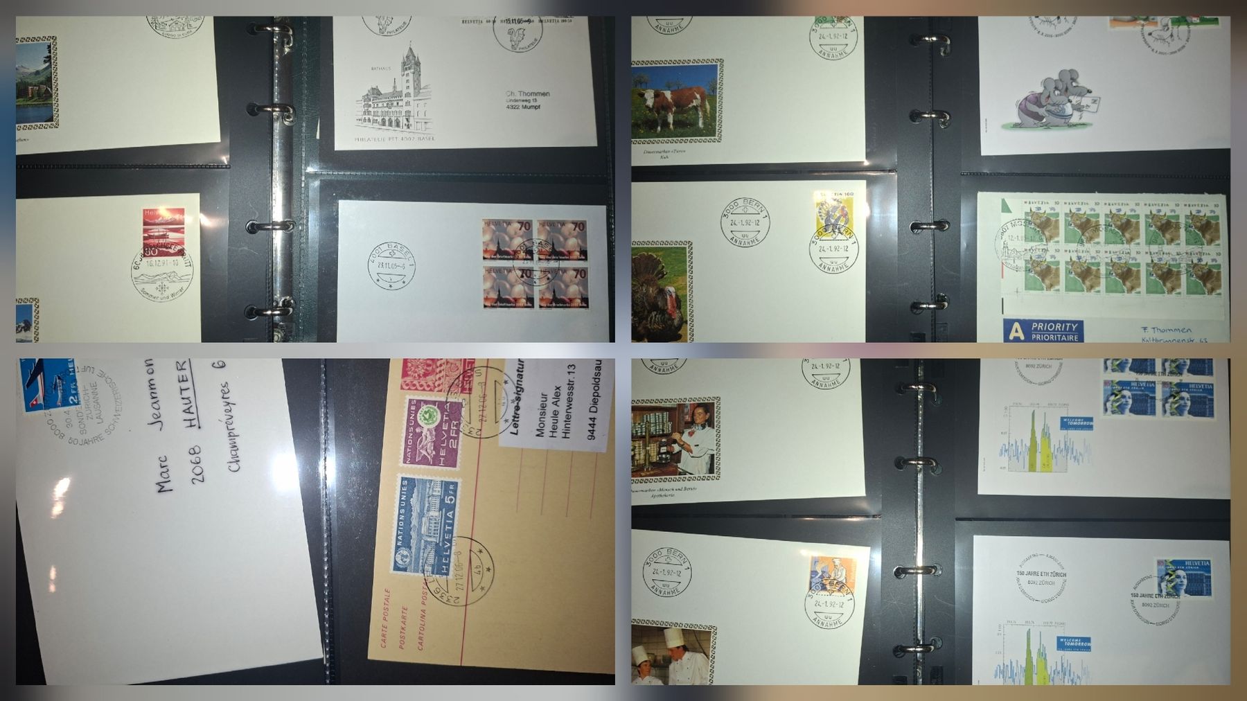 Alle Briefmarken: Diversr FDC / 4er Blocks / gute erhaltung – Gebraucht aus Balgach von SIMEON27 4