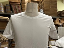 19Stk. neue, weisse T'Shirt 92% BW/ 8%Elastan