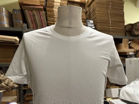 19Stk. neue, weisse T'Shirt 92% BW/ 8%Elastan