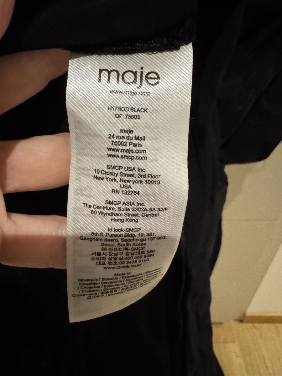 Maje Vestiti: Robe Maje noire à volants taille 2 – Nuovo (secondo la descrizione) da Vandoeuvres venduto da Zoccoli11 1