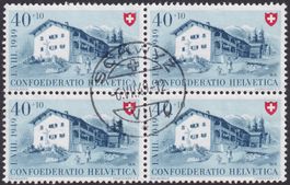 1949, PP B45 im Viererblock aus SCHWYZ, Kat: 100.-