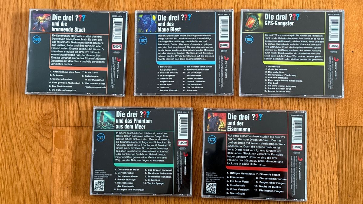 Hörbücher: 5 Die drei Fragezeichen CD Set – Gebraucht aus Muri AG von Madoxx72 1