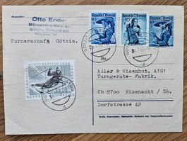 Karte Österreich 1966  für  1.-- (tolle Frankatur)