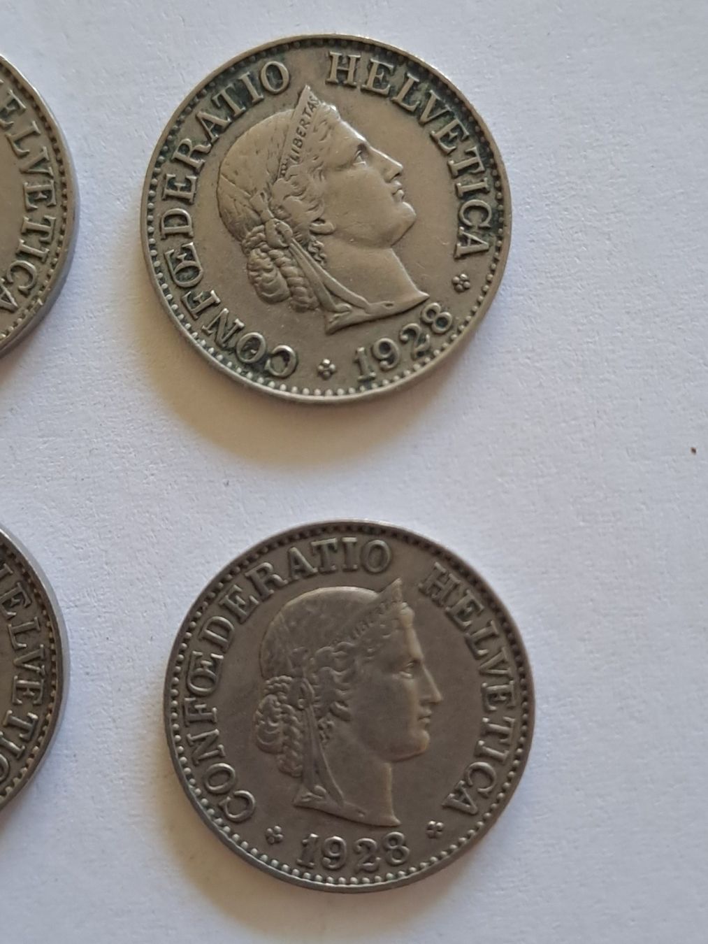 Tutti le monete: 10 Rappen 1928, 9 Münzen – Usato da Bitsch venduto da jajo79076 6