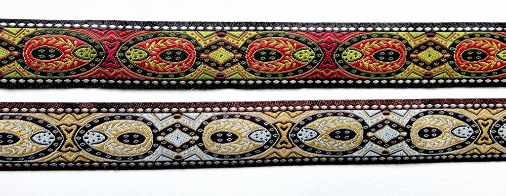 10 m celtica borte Webband 35 mm larghezza colore: bordeaux Oro da 1 a breve la casa 35027-Bogo