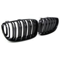 Kühlergrill Bmw 1er E81 E82 E83 E87 Schwarz Glanz