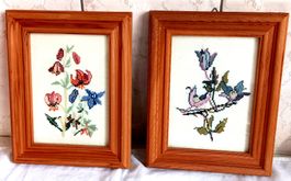 Blumenbilder im Gobelin Stil