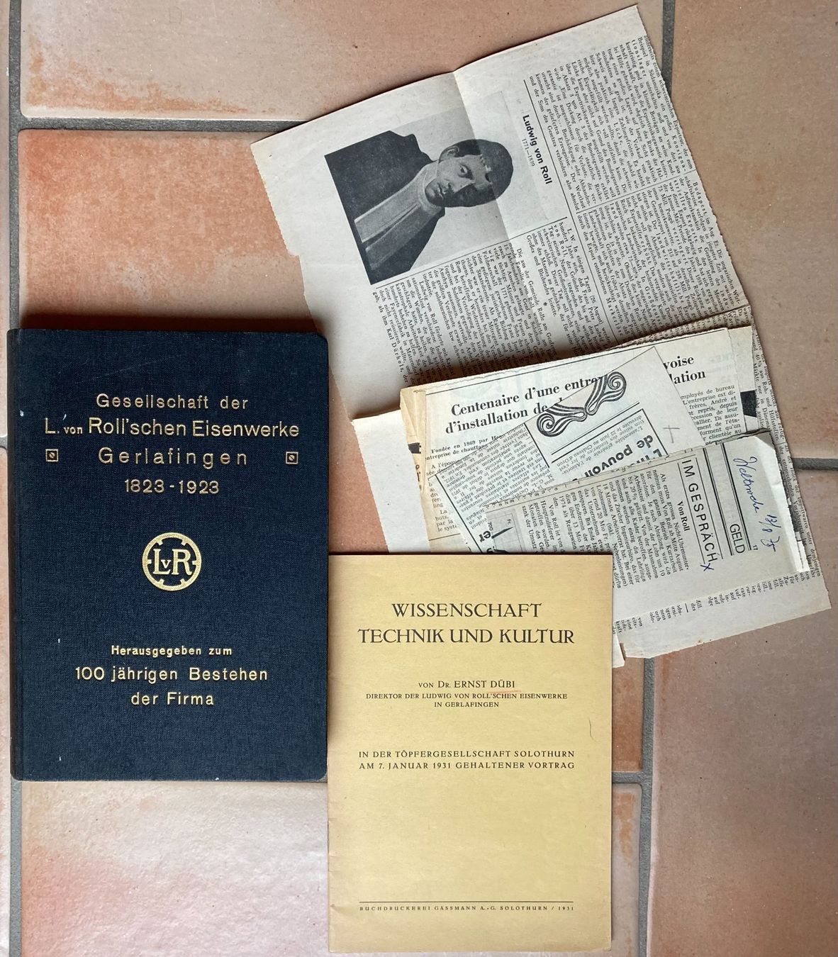Livres: Gesellschaft der L. von Roll'schen Eisenw. Gerlafingen 1823- – D'occasion à Versoix par HELVETICA_1