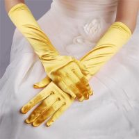 NEUE lange Handschuhe gold-gelb - Einheitsgrösse - 202863