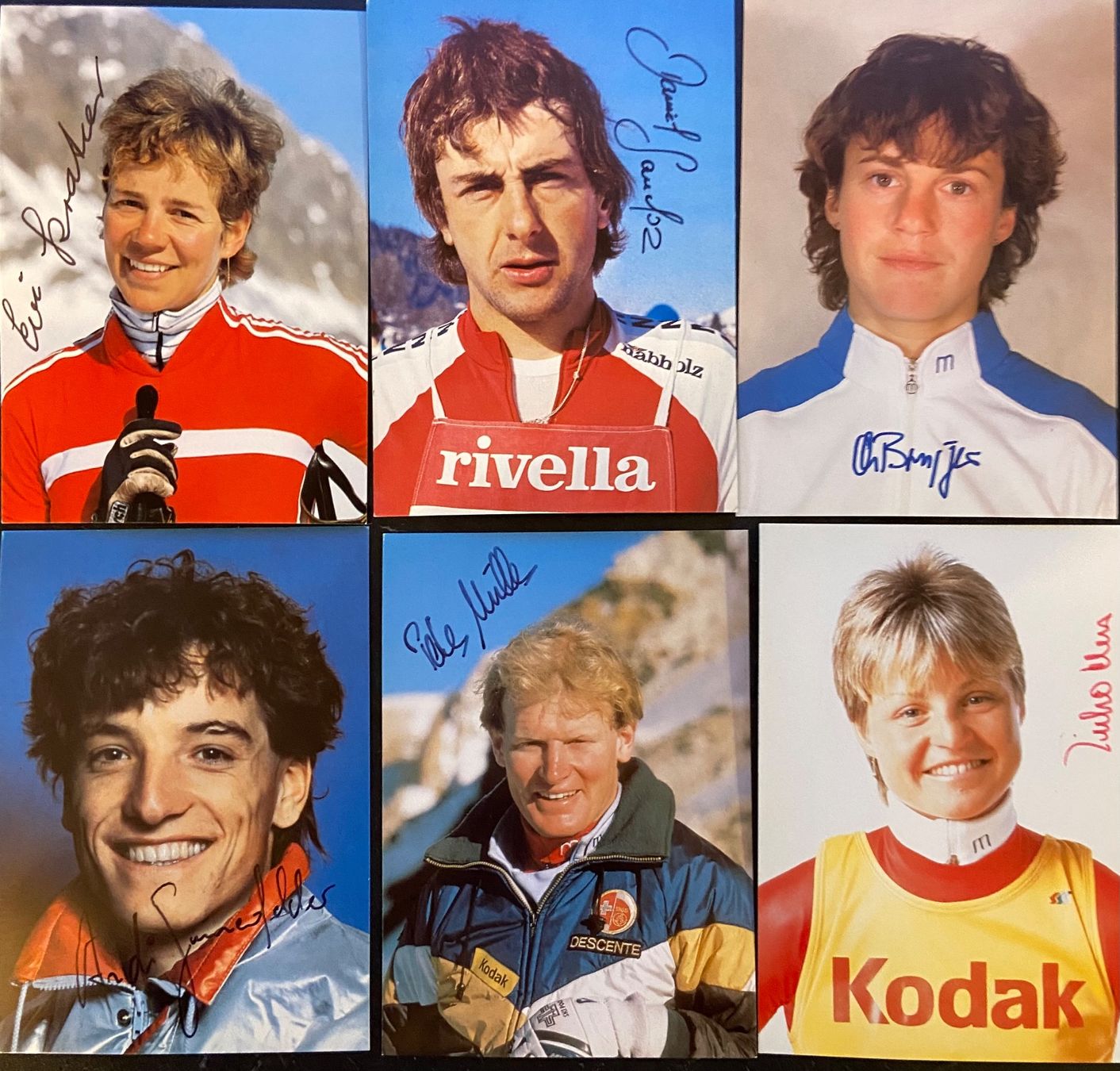 Autografi: Autogramme Crans Montana Ski WM 1987 – Usato da Einigen venduto da Scbdaenu 2