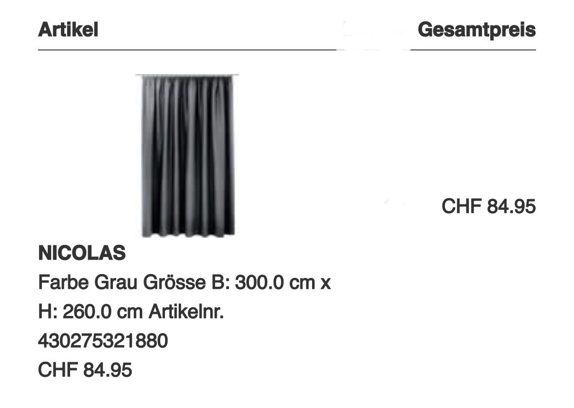 Vorhänge: Micasa Nachtvorhang grau – Gebraucht aus Cham von Daniela_86 4