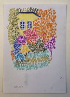 Walter Ropélé Original Buntstift/Papier 20x15cm handsign.