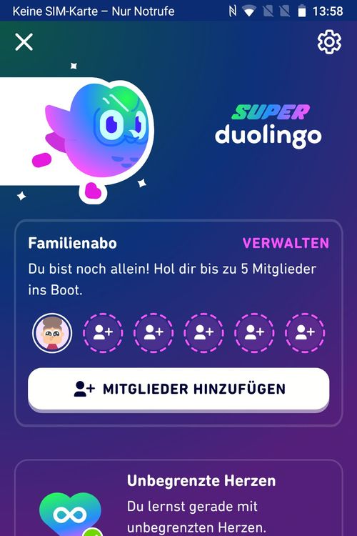 Gewünschte Sprache Lernen Mit Duolingo Pro App Np 90 Kaufen Auf Ricardo 8912