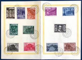 1949 Vatikan Basiliken Satz mit Eilmarken Mi-n.149-160