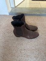 Braune Leder-Stiefeletten Gr. 41 – gebraucht