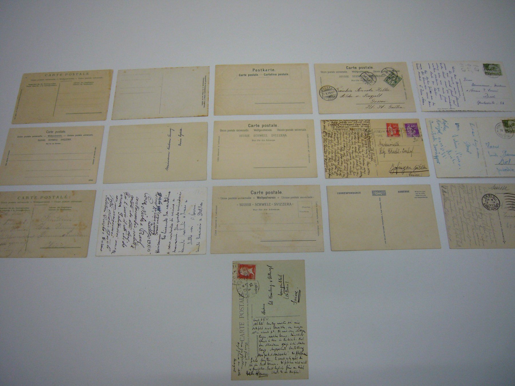 Cartoline postali: Ansichtskarten 16 Stück, diverse Orte Schweiz / Frankreich – Usato da Affoltern am Albis venduto da Stationeleven 4