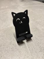 Support de téléphone design chat noir neuf