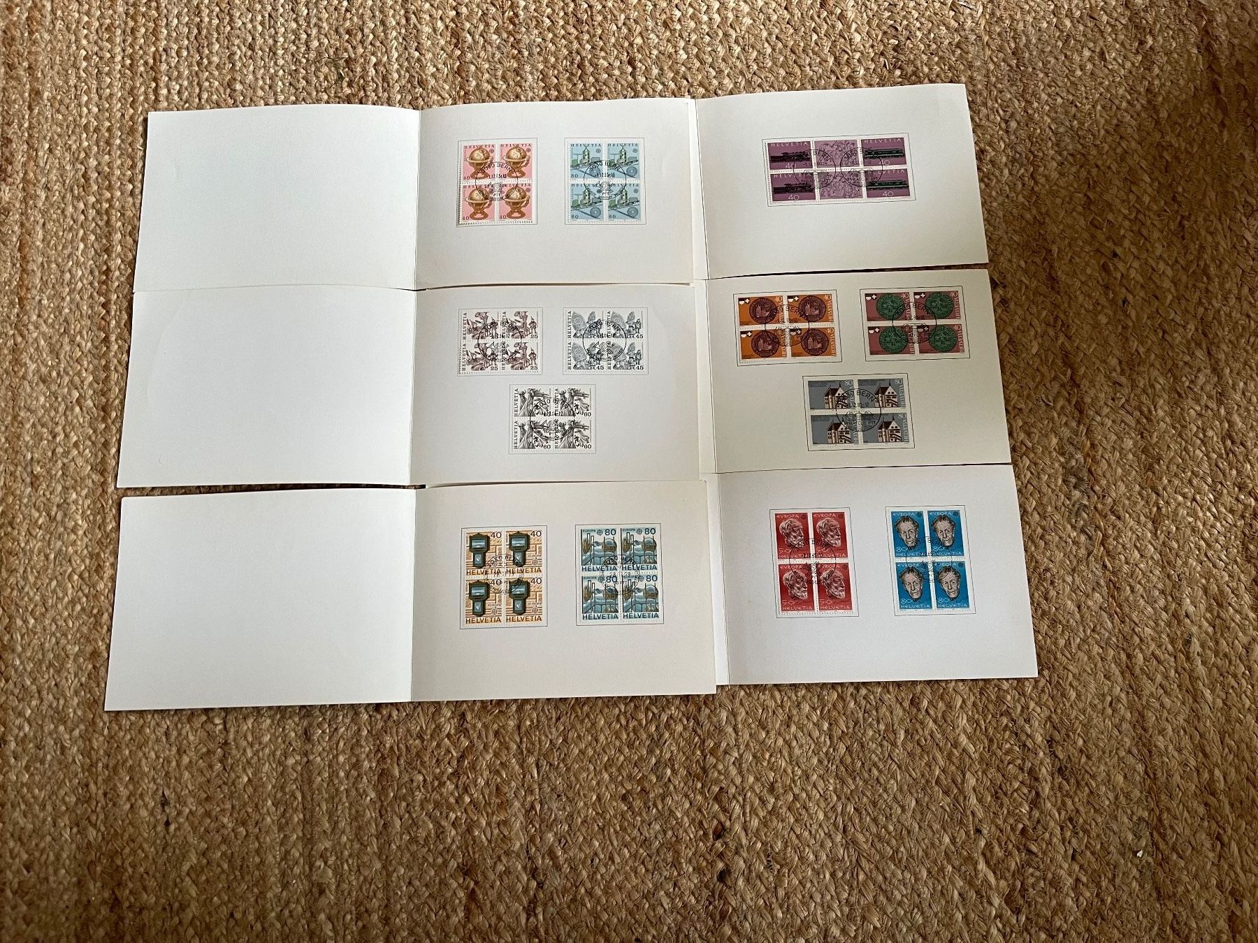 Tutti i francobolli: Schweizer Briefmarken Blocks gestempelt Sammlung – Usato da Kirchleerau venduto da Dalmi220