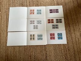 Schweizer Briefmarken Blocks gestempelt Sammlung