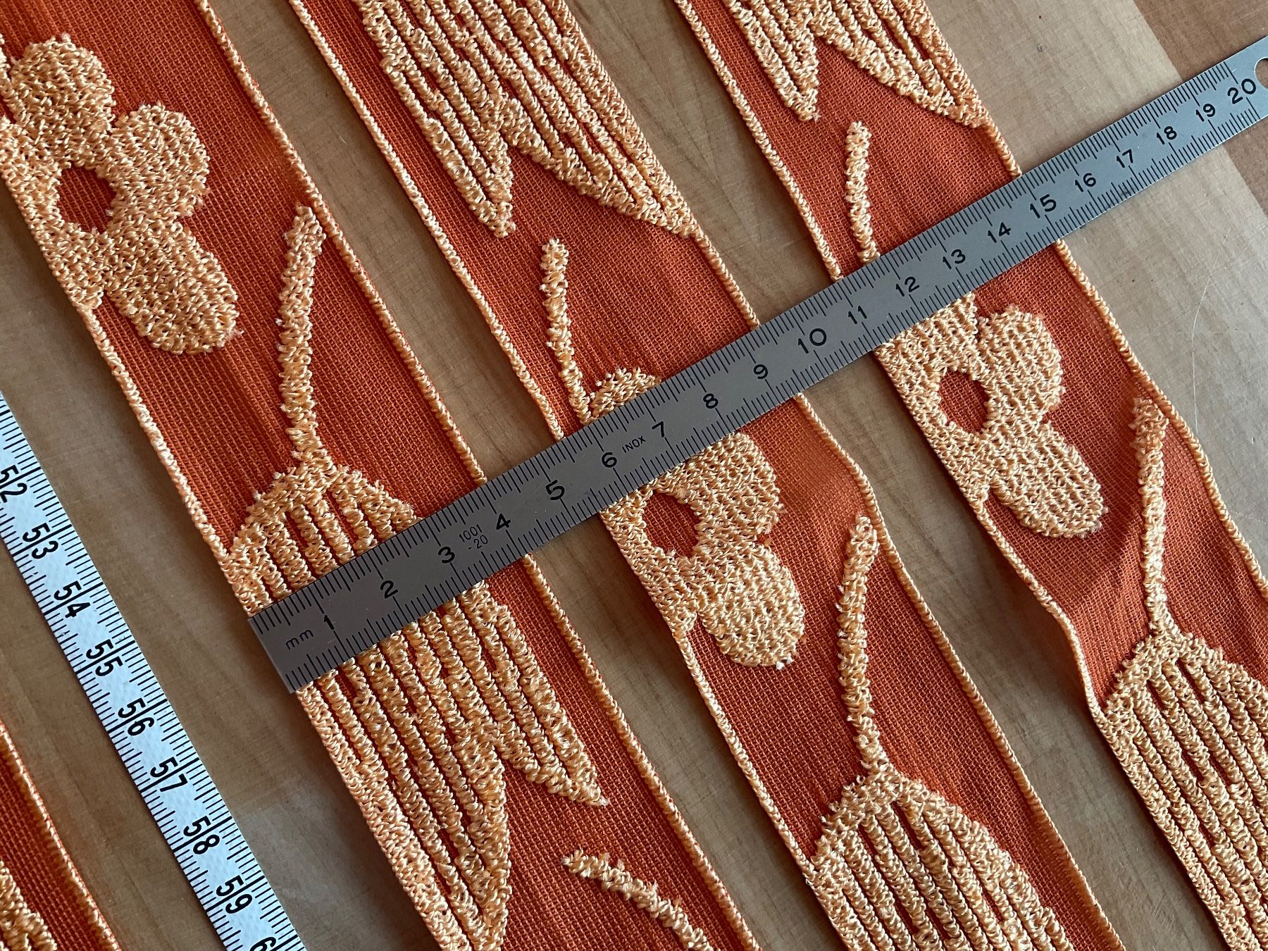 Tessuti: Textil Band 4 er Set / Orange – Usato da Rümlang venduto da euqinom16 1