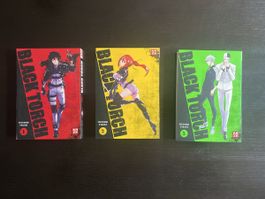 Black Torch Manga, Band 1, 2 und 5, Top Zustand!