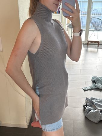 Zara Rollkragentop, Grösse S, Grau, Sehr Gut Erhalten!