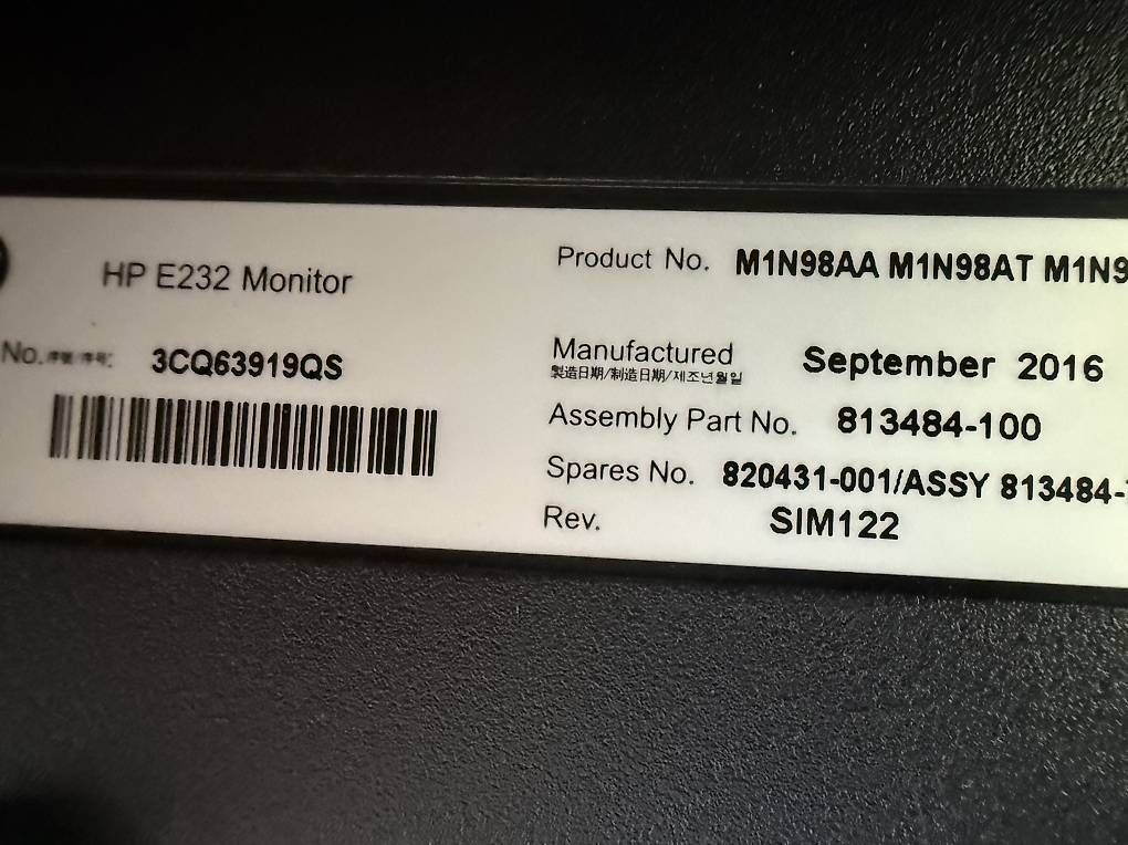 Monitor: PC Monitor hp e232 – Usato da Oberhofen Thun'see venduto da rom_k2hg 1