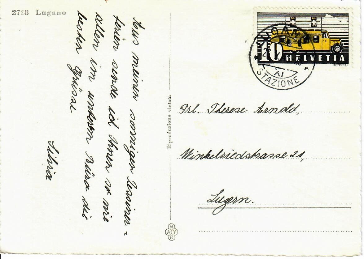 Cartes postales: Lugano – D'occasion à Hochdorf par Ziegel-16 1