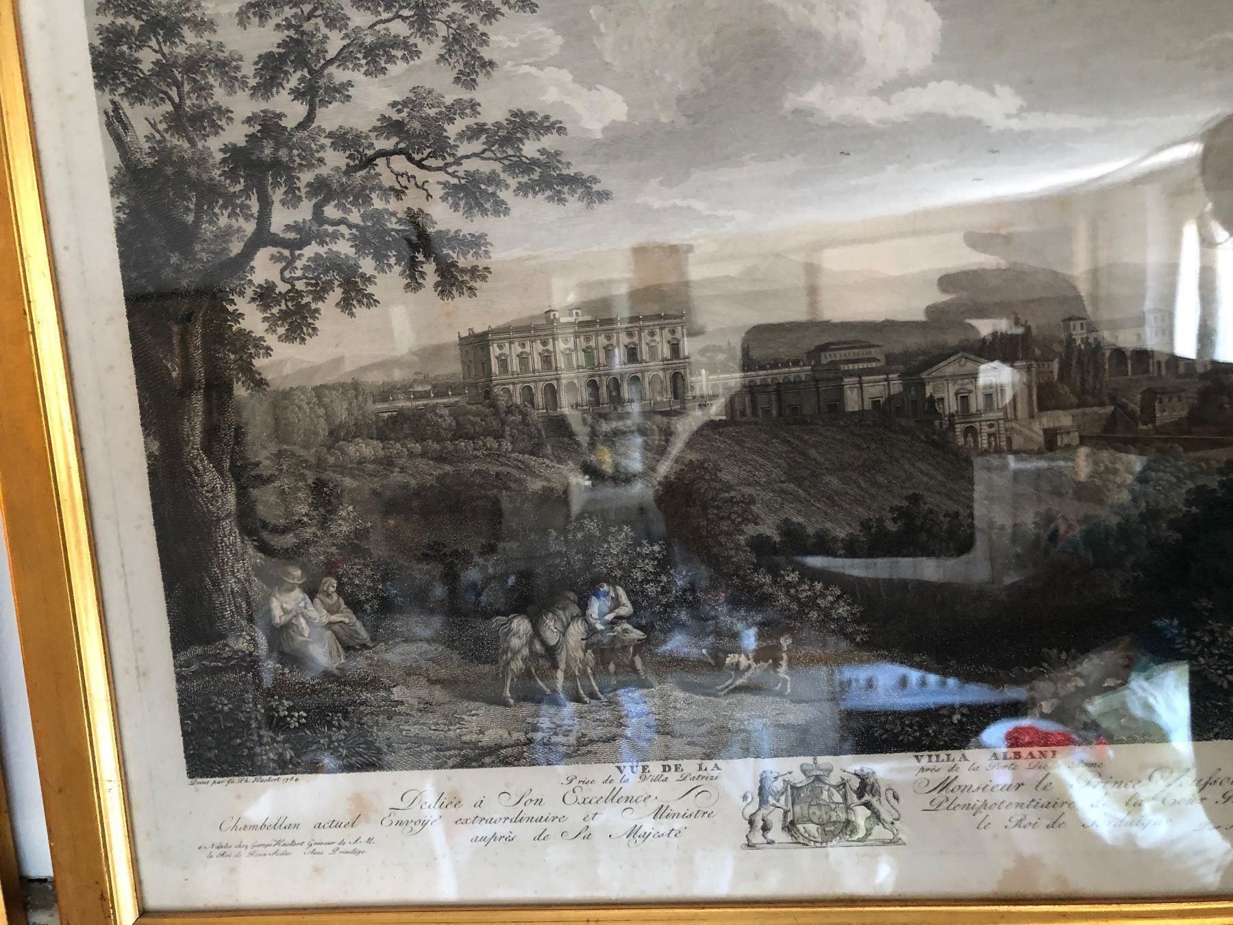 Gemälde: PH.HACKERT. Vue de la Villa Albani.18.JH – Gebraucht aus Wald ZH von mlnt 1