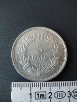 Seltene 5 Francs-Münze, Jahrgang 1949, Top Zustand!
