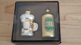 2 Bier Christbaumkugeln