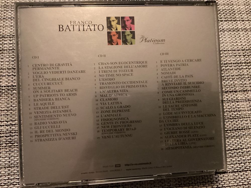 Franco Battiato The Platinum Collection (3CDBox) Kaufen auf Ricardo