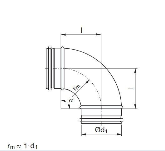 Tiro con l'arco: Bogen 90°,  ø80mm – Nuovo (secondo la descrizione) da Bülach venduto da Info1bkp244 1
