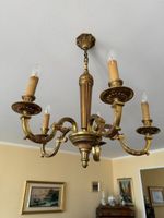 Lustre ancien en bronze 5 branches