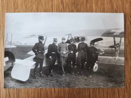 Foto Pioniere / Piloten Schweizer Luftwaffe um 1918