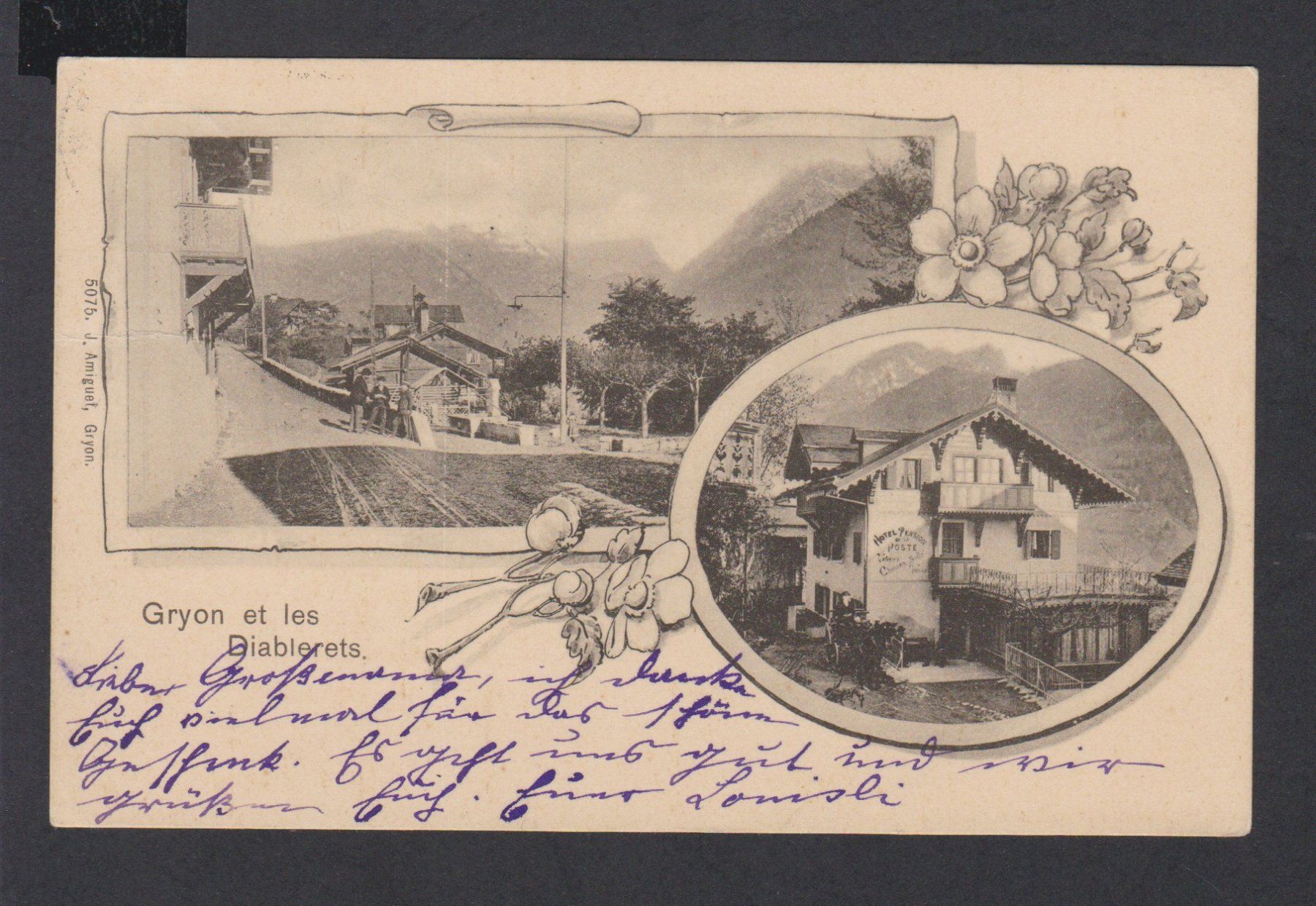 Cartoline postali: Gryon et les Diablerets   :   alte Ansichtskarte um 1900 – Usato da Vitznau venduto da Ropaku