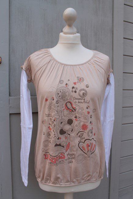 Tops: Sweat beige/blanc motifs Dreaming – Neuf (Voir description) à Agiez par chouchanelle 5