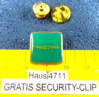 VOLVO AUTO LOGO SCHMUCK PIN GOLDIG GLASIERT VINTAGE