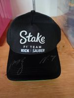 Original Stake F1 Team Kick Sauber Cap mit Unterschriften