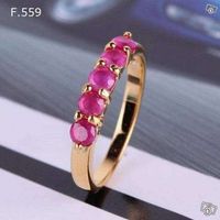 Goldring mit Rubinen, zeitlos schön, Grösse: 53 = 17mm