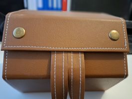 Brillen- oder Schmuck-Etui, neuwertig, mit 6 Fächer