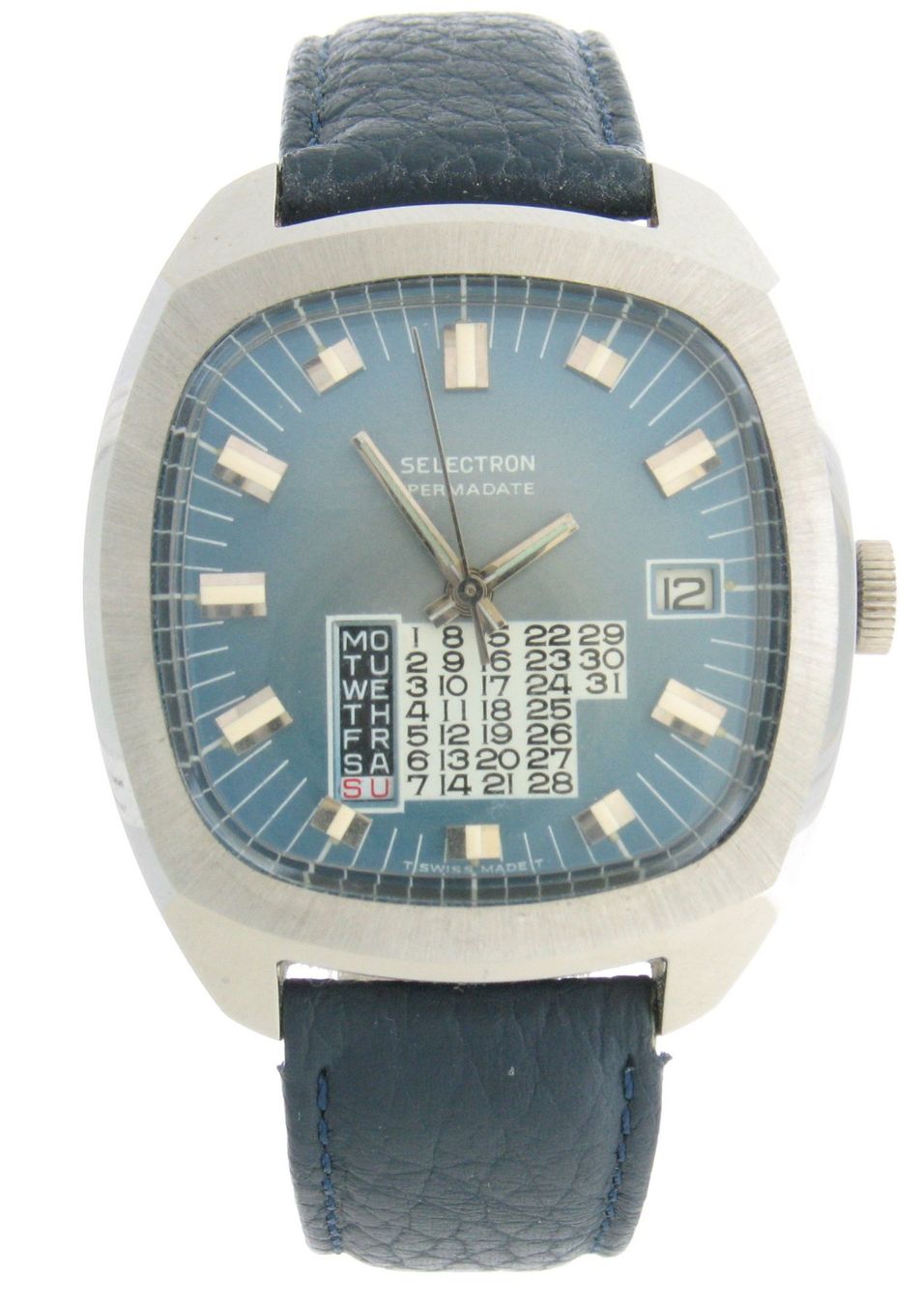 Orologi: Ollech & Wajs SELECTRON PERMADATE Automatic um 1965 NOS – Nuovo (secondo la descrizione) da Hirzel venduto da Lucerne_Swiss 1