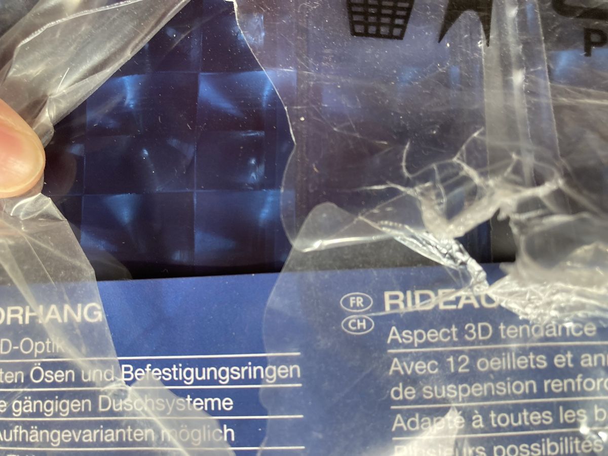 Tende: Rideau de douche, bleu profond – Nuovo e nell'imballaggio originale da Ardon venduto da hel_2sxp 7
