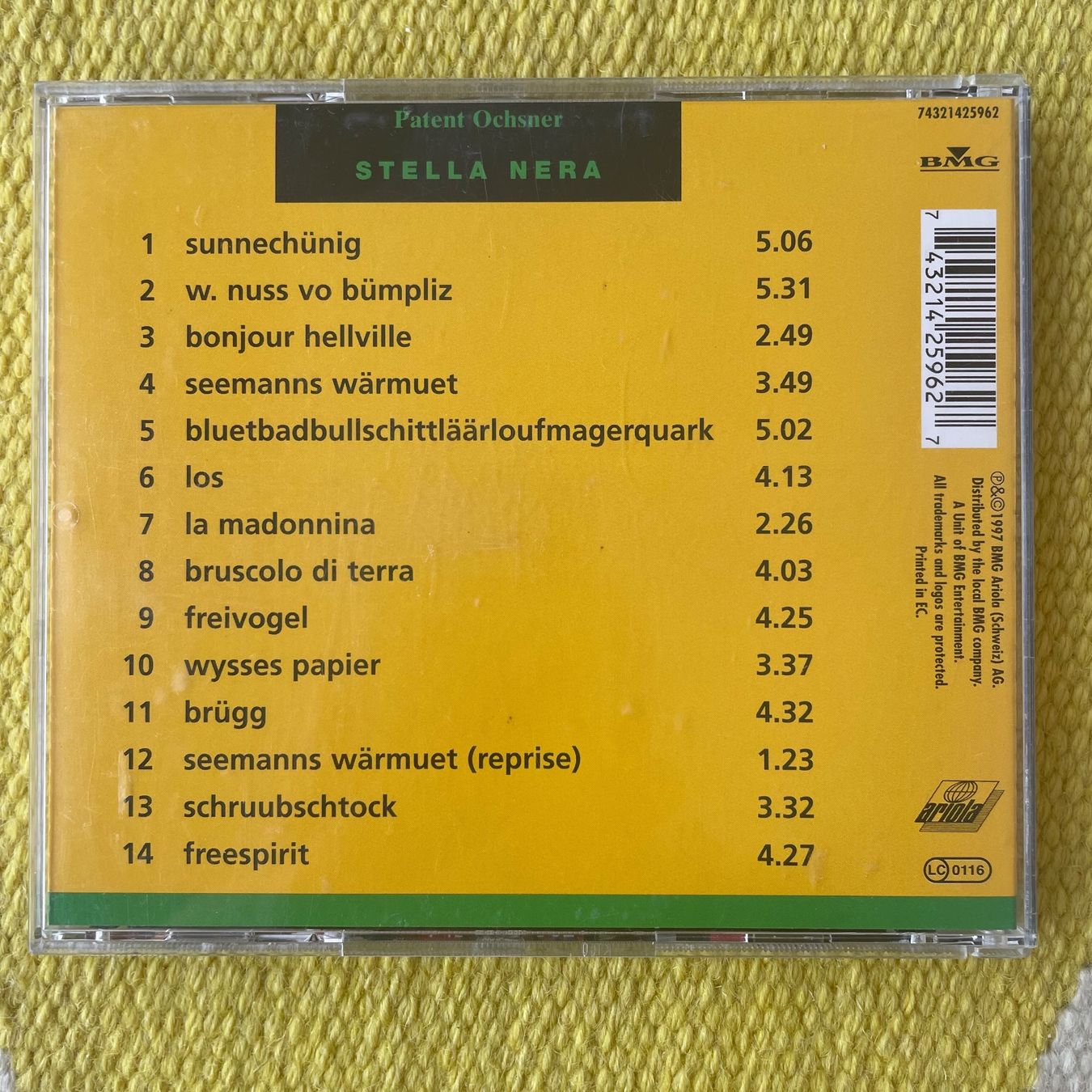 CD: PATENT OCHSNER-STELLA NERA – Usato da Rorschacherberg venduto da CD-Roli 1